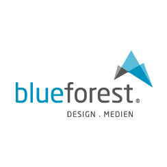 Logo von blueforest Design . Medien